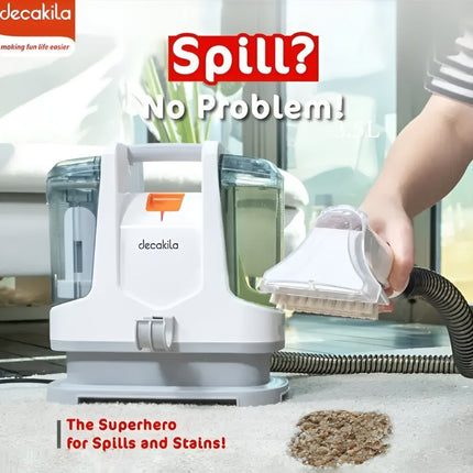 Decakila Φορητός Καθαριστής Λεκέδων Spot Cleaner 400W 1.1L για Χαλιά, Υφάσματα, Καναπέδες & Αυτοκίνητο CEVC006W