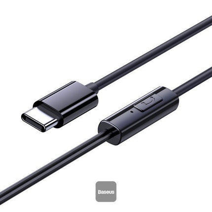 Baseus Earphones Wired Type C CZ17 Black