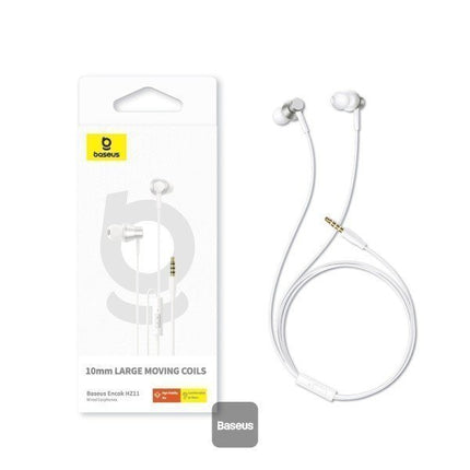 Baseus  Earphones Wired 3.5mm Encok HZ11 White