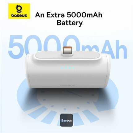 Baseus Powerbank 20W 5000mAh Plug-In USB-C 20W White