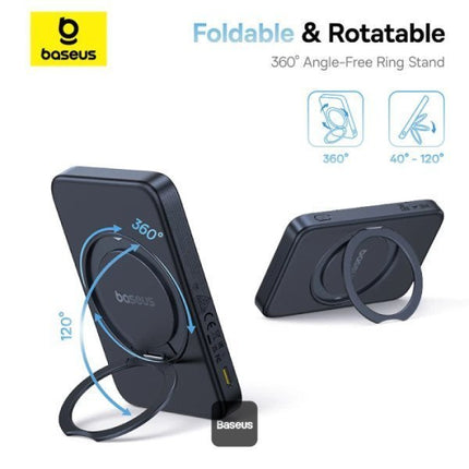 Baseus Powerbank Wireless 20W 5000mAh 15W Qi2+Stand PicoGo