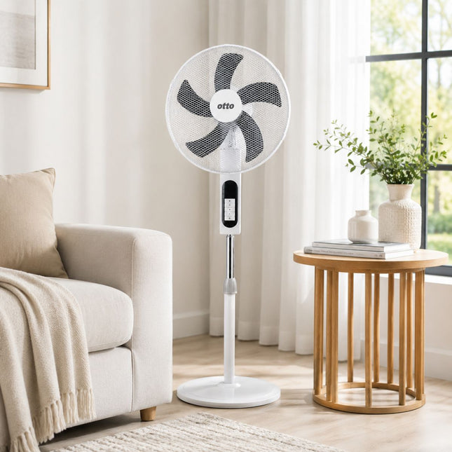 OTTO Ανεμιστήρας Ορθοστάτης 18” 60W με Ρυθμιζόμενο Ύψος FS-18