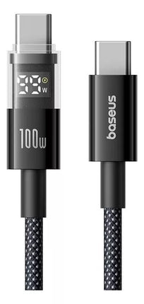 Baseus Cable USB-C to USB-C Display 2 Series Braided 100W 2.0m Black