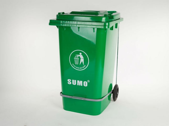 Πράσινος Πλαστικός Κάδος Απορριμμάτων 240L με πενταλ