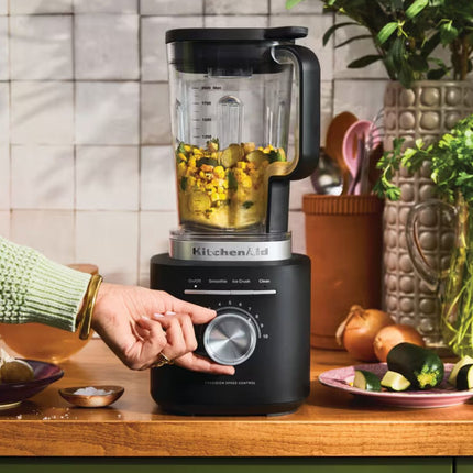 KitchenAid Pure Power Μπλέντερ 1200W 2.1L με 10 Ταχύτητες και Λεπίδες Θρυμματισμού Πάγου 5KSB2073BBM Matte Black