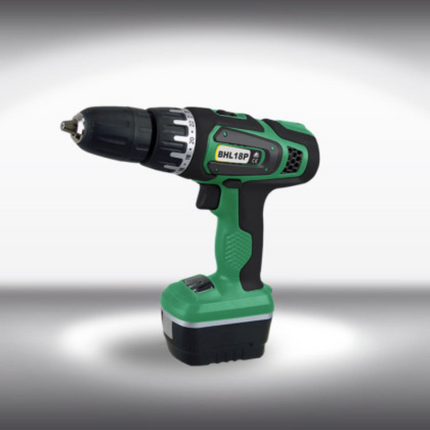 Δραπανοκατσάβιδο με Μπαταρία 18V, Ενσωματωμένο Φώς και Σκληρή Πλαστική Θήκη