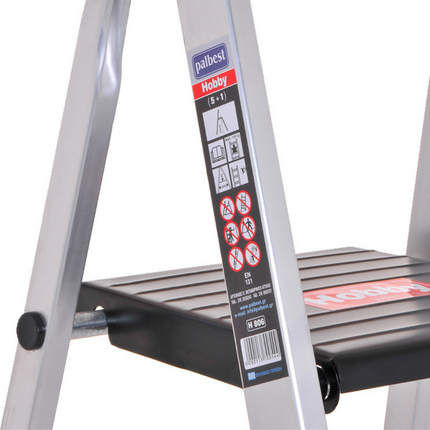 Palbest Σκάλα Αλουμινίου με 2+1 Σκαλοπάτια 130cm