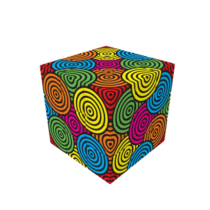 V-Cube 3 Flat Συλλεκτικός Κύβος Puzzle με UV Εκτύπωση 6+ Ετών