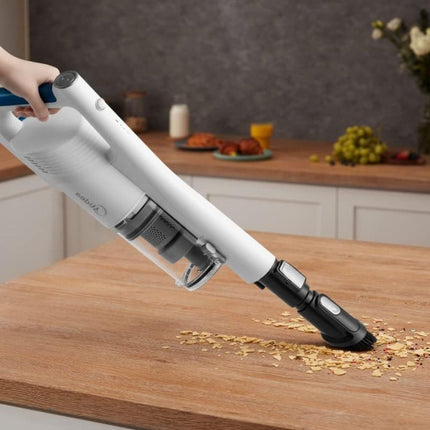 MIDEA 2 σε 1 Ασύρματη Επαναφορτιζόμενη Σκούπα 150W με Χωρητικότητα Κάδου 0.5L & Σύστημα Πολυφιλτραρίσματος (MCS2021WB)