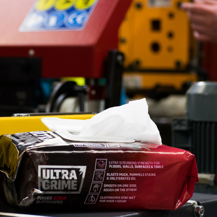 Ultragrime® Pro Power Scrub Υγρά Μαντηλάκια XXL