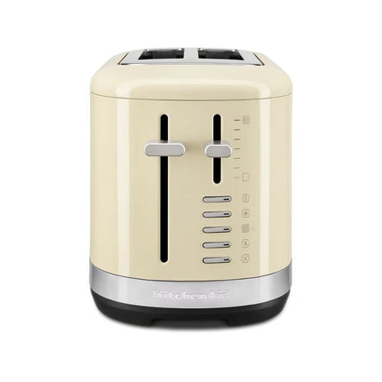 KitchenAid Φρυγανιέρα 1100W 2 Θέσεων με Πολύ Φαρδιές Υποδοχές και 7 Ρυθμίσεις Ροδίσματος 5KMT2109BAC Almond Cream