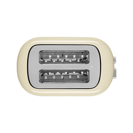 KitchenAid Φρυγανιέρα 1100W 2 Θέσεων με Πολύ Φαρδιές Υποδοχές και 7 Ρυθμίσεις Ροδίσματος 5KMT2109BAC Almond Cream