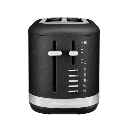 KitchenAid Φρυγανιέρα 1100W 2 Θέσεων με Πολύ Φαρδιές Υποδοχές και 7 Ρυθμίσεις Ροδίσματος 5KMT2109BBK Cast Iron Black