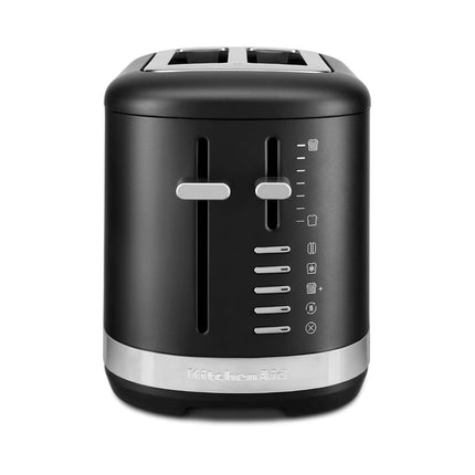 KitchenAid Φρυγανιέρα 1100W 2 Θέσεων με Πολύ Φαρδιές Υποδοχές και 7 Ρυθμίσεις Ροδίσματος 5KMT2109BBM Matte Black