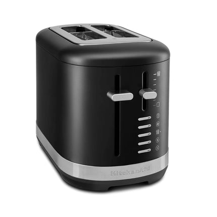 KitchenAid Φρυγανιέρα 1100W 2 Θέσεων με Πολύ Φαρδιές Υποδοχές και 7 Ρυθμίσεις Ροδίσματος 5KMT2109BBM Matte Black