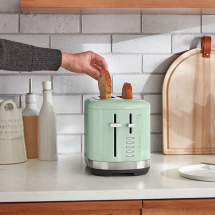 KitchenAid Φρυγανιέρα 1100W 2 Θέσεων με Πολύ Φαρδιές Υποδοχές και 7 Ρυθμίσεις Ροδίσματος 5KMT2109BPT Pistachio