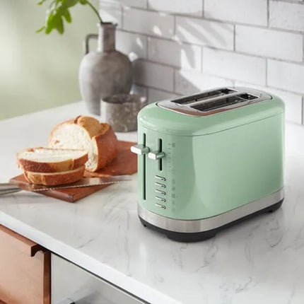 KitchenAid Φρυγανιέρα 1100W 2 Θέσεων με Πολύ Φαρδιές Υποδοχές και 7 Ρυθμίσεις Ροδίσματος 5KMT2109BPT Pistachio