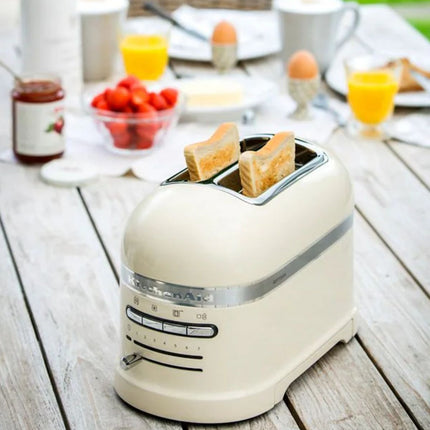 KitchenAid Artisan Φρυγανιέρα 1250W 2 Θέσεων με 7 Ρυθμίσεις Φρυγανίσματος 5KMT2204BAC Almond Cream