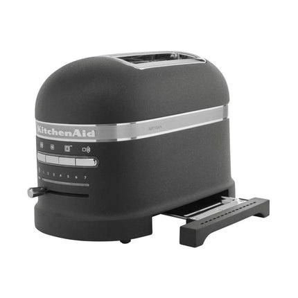 KitchenAid Artisan Φρυγανιέρα 1250W 2 Θέσεων με Αυτόματη Ανύψωση και Σχάρα για Σάντουιτς 5KMT2204BBK Cast Iron Black