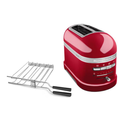 KitchenAid Artisan Φρυγανιέρα 1250W 2 Θέσεων με Αυτόματη Ανύψωση και Σχάρα για Σάντουιτς 5KMT2204BCA Candy Apple