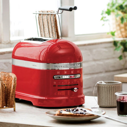 KitchenAid Artisan Φρυγανιέρα 1250W 2 Θέσεων με Αυτόματη Ανύψωση και Σχάρα για Σάντουιτς 5KMT2204BCA Candy Apple