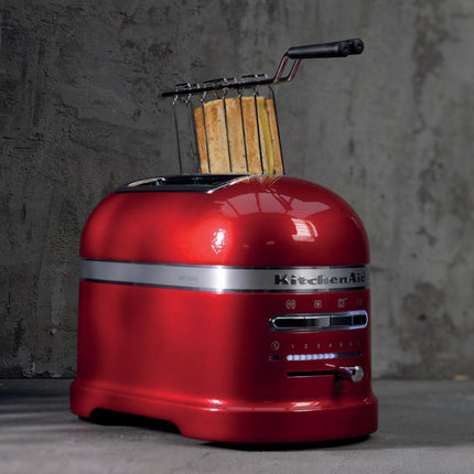 KitchenAid Artisan Φρυγανιέρα 1250W 2 Θέσεων με Αυτόματη Ανύψωση και Σχάρα για Σάντουιτς 5KMT2204BER Empire Red