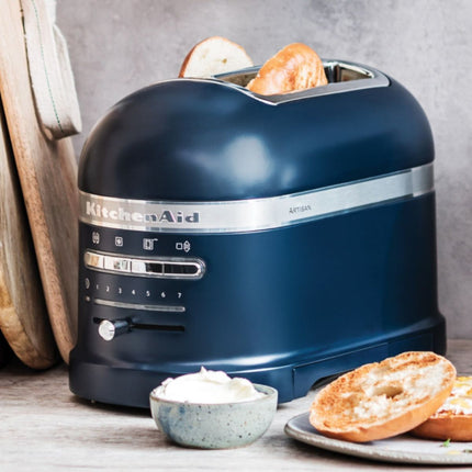 KitchenAid Artisan Φρυγανιέρα 1250W 2 Θέσεων με Αυτόματη Ανύψωση και Σχάρα για Σάντουιτς 5KMT2204BIB Ink Blue