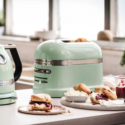 KitchenAid Artisan Φρυγανιέρα 1250W 2 Θέσεων με Αυτόματη Ανύψωση και Σχάρα για Σάντουιτς 5KMT2204BPT Pistachio