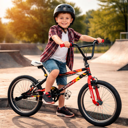 BMX Freestyle 6500 Ποδήλατο 20″ με Pegs για Ακροβατικά & Δρόμο 8+ Ετών Κόκκινο