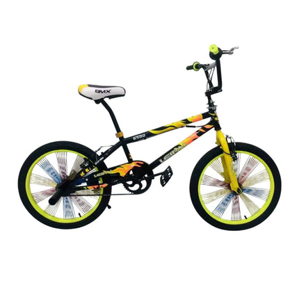 BMX Freestyle 6500 Ποδήλατο 20″ με Pegs για Ακροβατικά & Δρόμο 8+ Ετών Κίτρινο