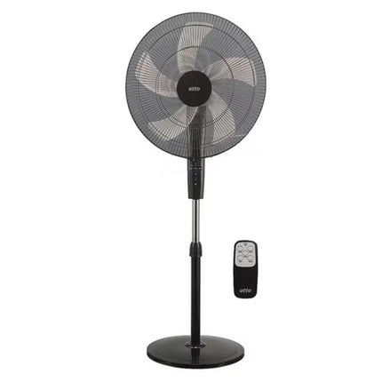 OTTO Ανεμιστήρας Ορθοστάτης 20” 75W με Τηλεχειριστήριο FS20RC Μαύρο