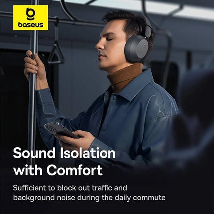 Baseus Headphones Over Ear Bass 35 Max Black