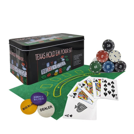 Σετ Πόκερ Chips Texas Holdem Poker 80627 200 τεμάχια