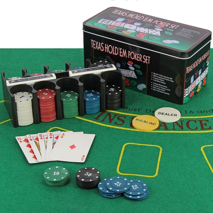 Σετ Πόκερ Chips Texas Holdem Poker 80627 200 τεμάχια