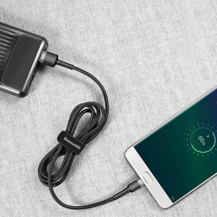 Baseus Cafule Braided MicroUSB Cable 2.4A 1.0 m Gray
