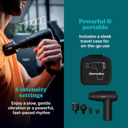 HoMedics Massage Gun Hot & Cold NOVO PGM-43HC Black