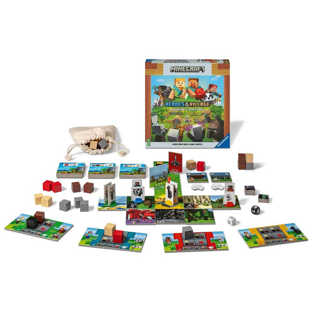 Ravensburger Συνεργατικό Επιτραπέζιο Minecraft Heroes of the Village για 2–4 Παίκτες 22367,  7+ Ετών