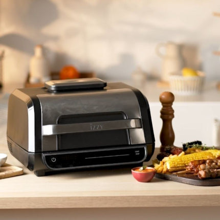 IZZY Ψηφιακή Φριτέζα Αέρος & Grill 2 σε 1 7L 1700W με 8 Προγράμματα & Οθόνη Αφής IZ-8265, Inox
