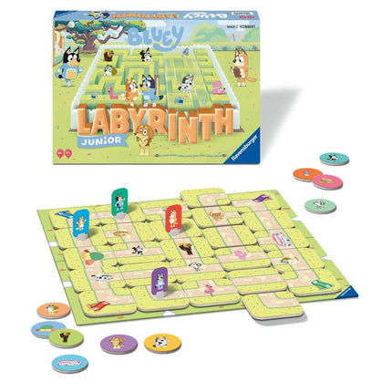 Ravensburger Bluey Labyrinth Junior 24879, Επιτραπέζιο για Έξυπνες Οικογενειακές Διαδρομές, 4+ Ετών