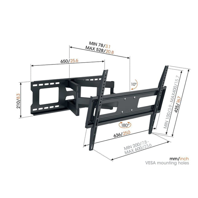 Vogels UP MA4040 TV Wall Mount 60×40 Turn 4 arms