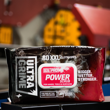 Ultragrime® Pro Power Scrub Υγρά Μαντηλάκια XXL