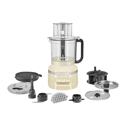 KitchenAid Πολυκόπτης Τροφίμων 400W 3,1L με 3 Φωτιζόμενο Χειριστήρια και Αρθωτό Καπάκι 5KFP1319BAC Almond Cream