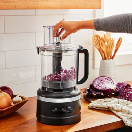 KitchenAid Πολυκόφτης 400W 3.1L με Ρυθμιζόμενο Δίσκο ExactSlice και Αποθήκευση Εξαρτημάτων στο Μπολ 5KFP1319BBM Matte Black