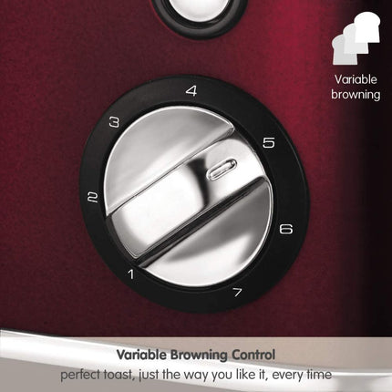 Morphy Richards Evoke 224408 Φρυγανιέρα 2 Θέσεων 900W Κόκκινη