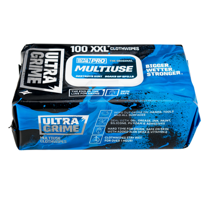 Ultragrime® Pro Multiuse Υγρά Μαντηλάκια XXL Πολλαπλών Χρήσεων