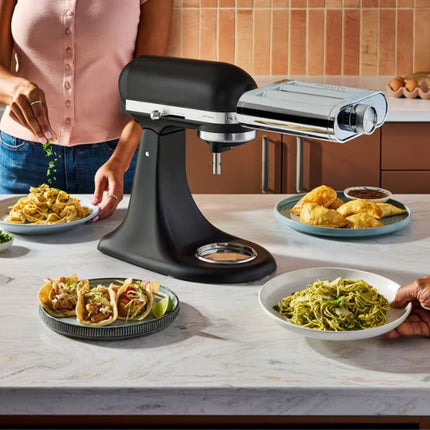 KitchenAid 3 σε 1 Μεταλλικό Εξάρτημα Ζυμαρικών για Μίξερ με Ρολό και Κόφτες 5KSM3MPA