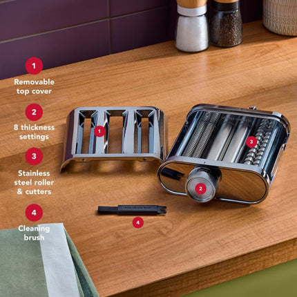 KitchenAid 3 σε 1 Μεταλλικό Εξάρτημα Ζυμαρικών για Μίξερ με Ρολό και Κόφτες 5KSM3MPA