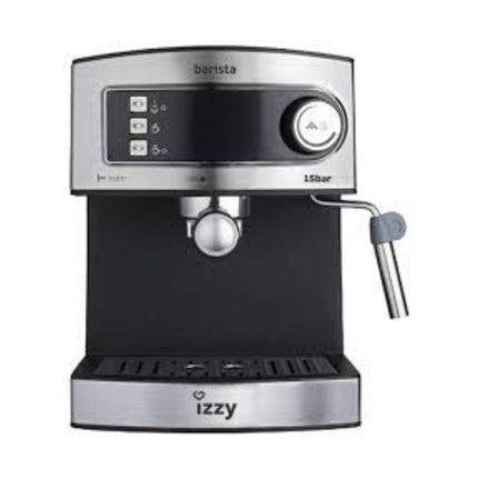 Izzy 6823 Barista Μηχανή Espresso 850W Πίεσης 20bar Ασημί