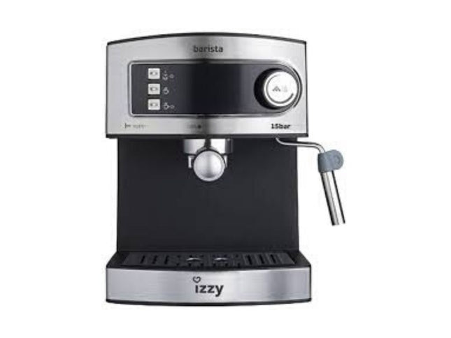 Izzy 6823 Barista Μηχανή Espresso 850W Πίεσης 20bar Ασημί
