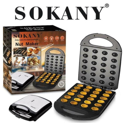 SOKANY Μηχανή Cookies σε Σχήμα Καρυδιού – Γρήγορη Ψηστιέρα για Ακαταμάχητα Γλυκά